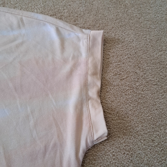 Danskin Short Sleeved Tee Pink Striped Tie Dye Top Women's Large Activewear - Picture 10 of 12